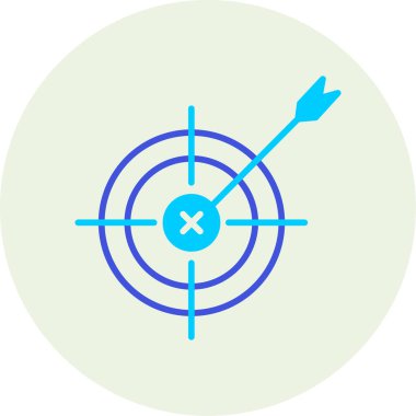 hedef simge vektör illüstrasyonu