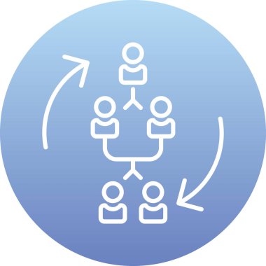 Bir grubun vektör illüstrasyonu