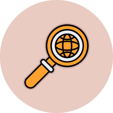 Arama sembollü büyüteç