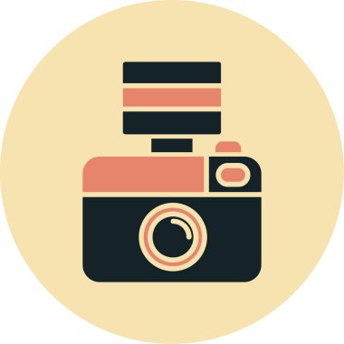 kamera simgesi vektör illüstrasyonu