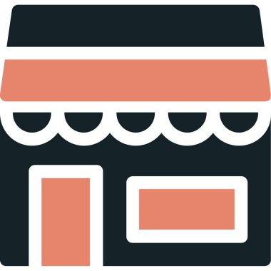 Dükkan. Web simgesi basit illüstrasyon