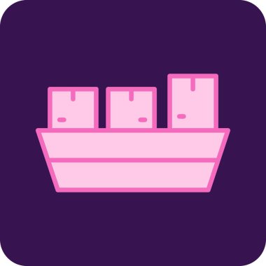 Bir geminin vektör çizimi