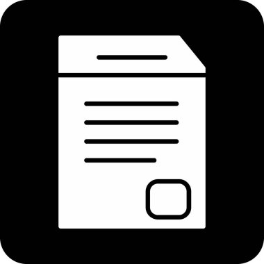 belge simgesi vektör illüstrasyonu