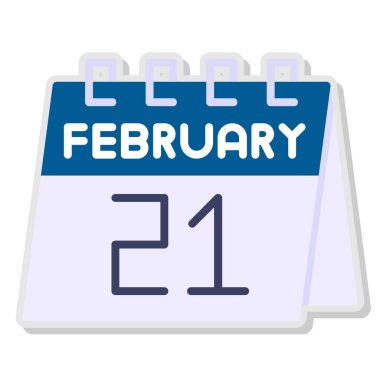 23 Şubat takvim simgesi - 23 gün