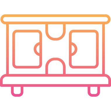 tren. Web simgesi basit illüstrasyon