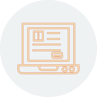 Modern simgenin vektör illüstrasyonu