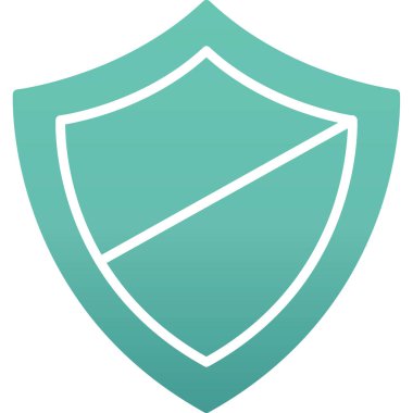 Kalkan kutsal kişilerin resmi. Kalkan vektör simgesi web için düz çizimi