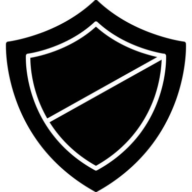 Kalkan. Web simgesi basit illüstrasyon