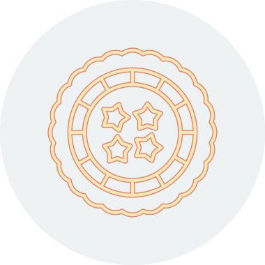 Yılbaşı çelenk vektör çizgisi simgesi, işaret, beyaz arkaplan üzerindeki illüstrasyon, düzenlenebilir vuruş