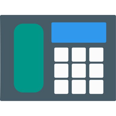 Hesap makinesi düz glif simgesi