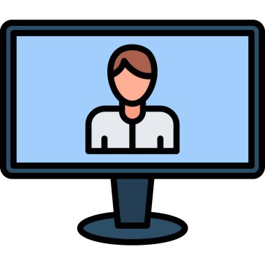 Video konferansı. Basit resimleme