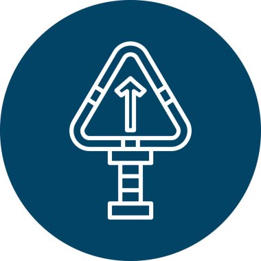 Yol işaretinin vektör illüstrasyonu