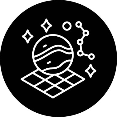 Bir simge resminin vektör illüstrasyonu