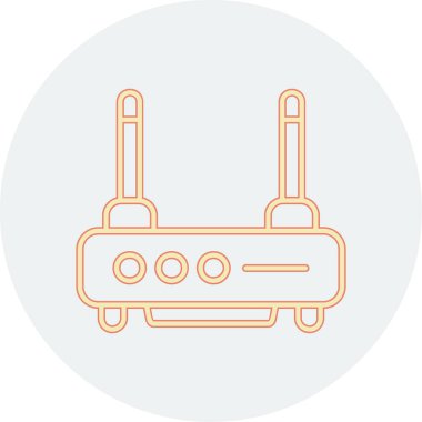 radyo vektör simgesi modern basit illüstrasyon