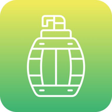 Benzersiz varil vektör simgesi