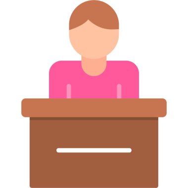 ofis masası vektör simgesi