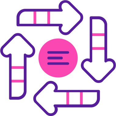 Modern bir müzik simgesinin vektör illüstrasyonu