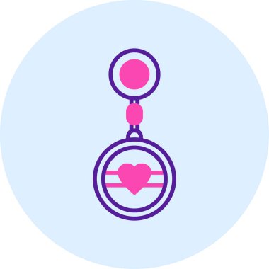 Beyaz arkaplanda basit bir aşk vektörü simgesi