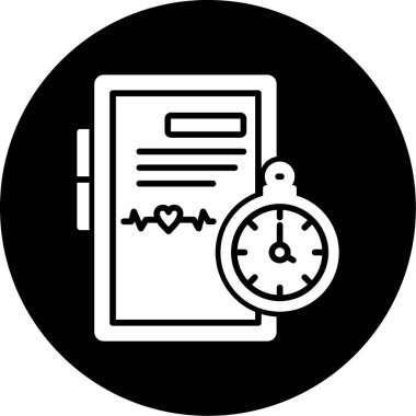 Pano ve kronometre vektör simgesi