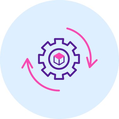 Dişli web simge vektör çizim