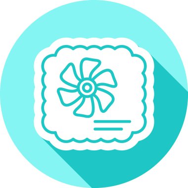 Çiçek modern simgesinin vektör illüstrasyonu