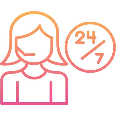 4 yıllık kadın ve takvim vektör illüstrasyon tasarımı