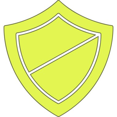 kalkan ikon vektör illüstrasyonu