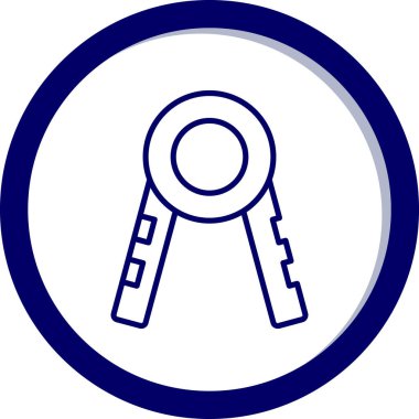 Anahtar simgesi vektör illüstrasyonu