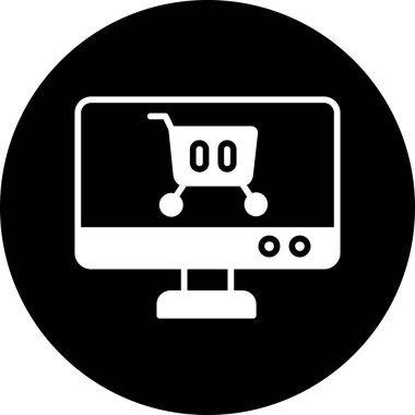 vektör lcd simgesi illüstrasyonu