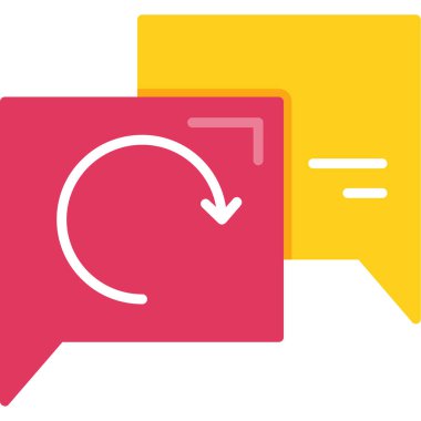 Konuş. Web simgesi basit tasarım