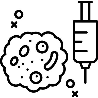 Bağışıklık terapisi web simgesi basit vektör illüstrasyonu