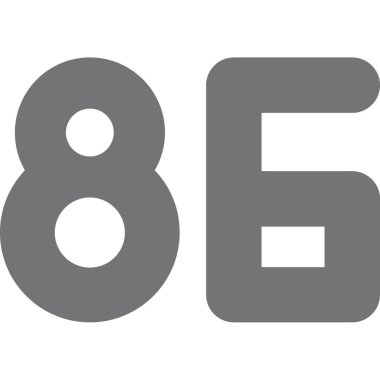 8, 8, 8, 8, 8 vektör simgesi