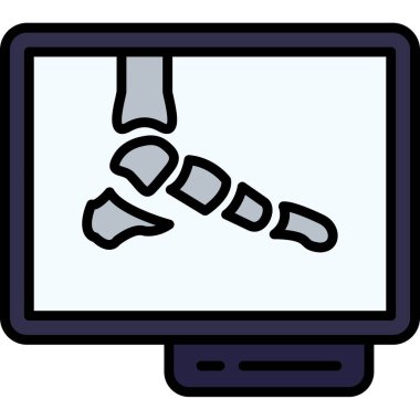 kemik simgesi modern vektör illüstrasyonu