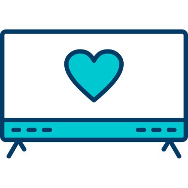 kalp simgesi soyut bir grupta izole edildi