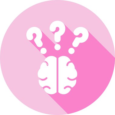 beyin soru işareti simgesi