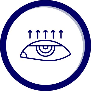 Göz simgesi vektör illüstrasyonu