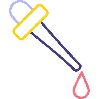 Boya fırçası simgesinin vektör illüstrasyonu