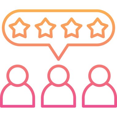 Geri bildirim. Web simgesi basit illüstrasyon