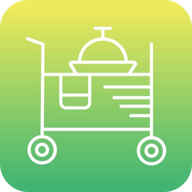 Vektör yiyecek ve sağlık simgesi