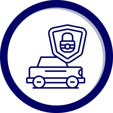 araba simgesi vektör illüstrasyonu