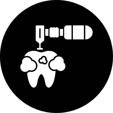 diş simgesi vektör illüstrasyonu