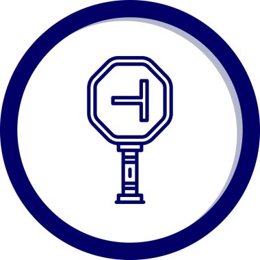 Mavi ve beyaz renk daire çubuğunun simgesi