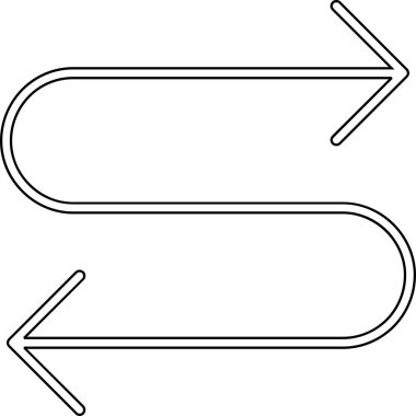 Ok. Web simgesi basit illüstrasyon