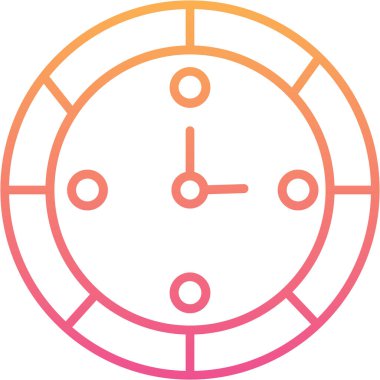 saat web simgesi vektör illüstrasyonu