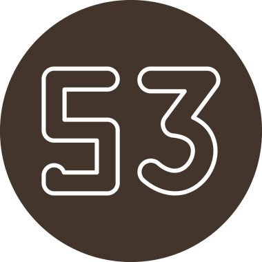 35 numara vektör illüstrasyon tasarımı