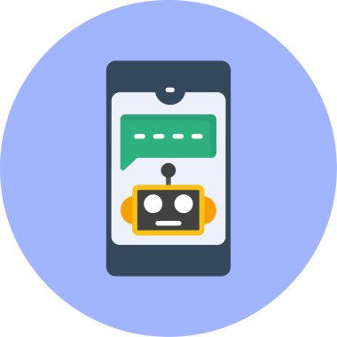 Sohbet simgesi vektör illüstrasyonu