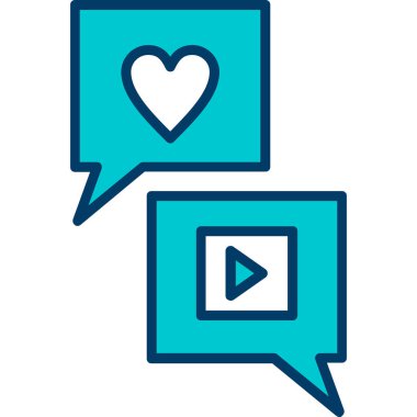 Kalpli konuşma balonu