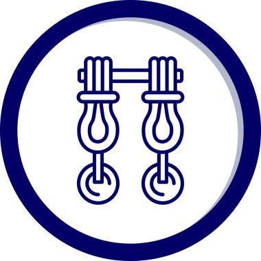 İp simgesinin vektör illüstrasyonu