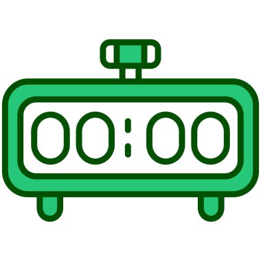 çalar saat simge vektör çizim