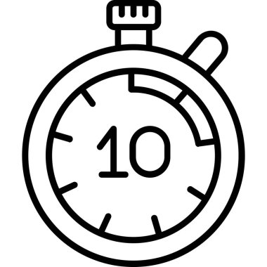 Alarm saat vektör simgesi